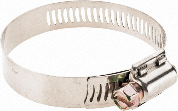 Value Collection Worm Gear Clamp: SAE 32, 1-9/16 to 2-1/2" Dia, Stainless Steel Band - BDNA-24118-THA