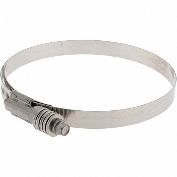 Made in USA Worm Gear Clamp: SAE 612, 5-1/4 to 6-1/8" Dia - CT 600 L BW