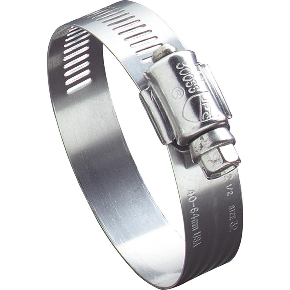 IDEAL TRIDON Worm Gear Clamp: SAE 96, 4-1/2 to 6-1/2" Dia, Stainless Steel Band - 5096051