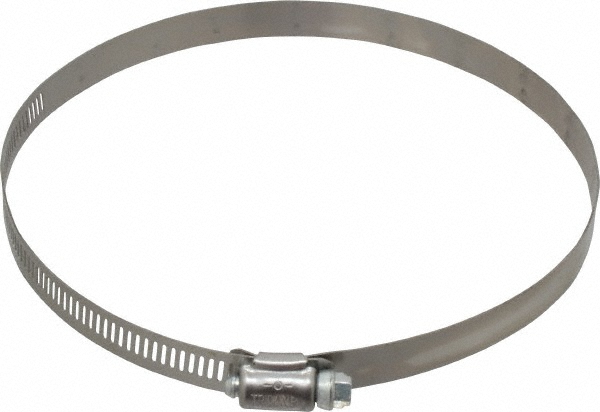 IDEAL TRIDON Worm Gear Clamp: SAE 96, 4-1/2 to 6-1/2" Dia, Stainless Steel Band - 5096051
