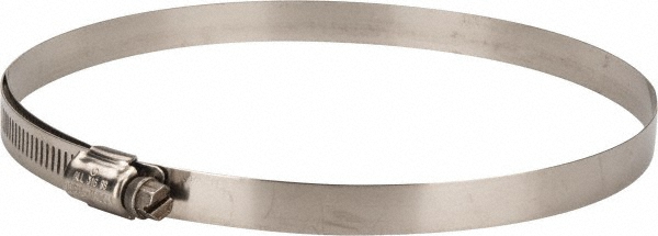 IDEAL TRIDON Worm Gear Clamp: SAE 96, 4-1/2 to 6-1/2" Dia, Stainless Steel Band - 5096051