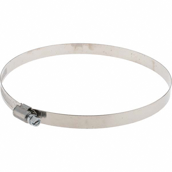 IDEAL TRIDON Worm Gear Clamp: SAE 96, 4-1/2 to 6-1/2" Dia, Stainless Steel Band - 5096051