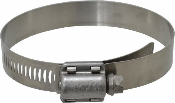 IDEAL TRIDON Worm Gear Clamp: SAE 48, 2-9/16 to 3-1/2" Dia, Stainless Steel Band - M615048706