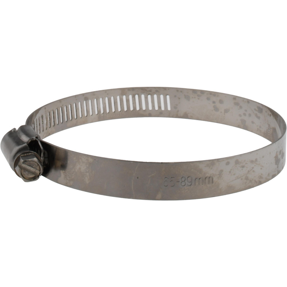 IDEAL TRIDON Worm Gear Clamp: SAE 48, 2-9/16 to 3-1/2" Dia, Stainless Steel Band - M615048706
