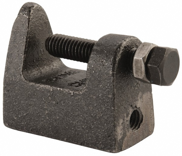 Cooper B-Line Wide & Top Jaw Clamp: 1/8 to 1-1/4" Flange Thickness, 2-3/16" Flange Width, 1/2" Rod - 78101170509