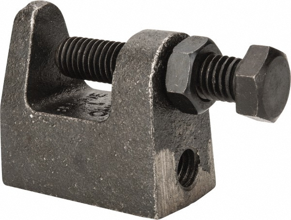 Cooper B-Line Wide & Top Jaw Clamp: 1/8 to 1-1/4" Flange Thickness, 2-3/16" Flange Width, 1/2" Rod - 78101170509