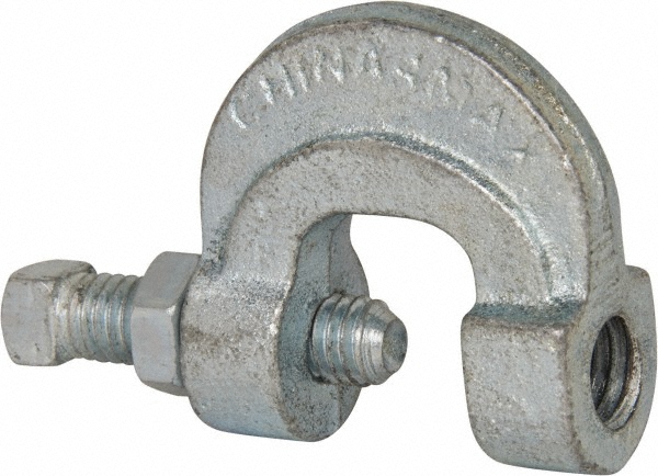 Empire C-Clamp with Locknut: 3/4" Flange Thickness, 1/2" Rod - 21LG0050