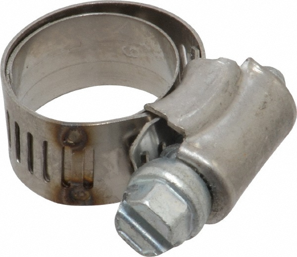 IDEAL TRIDON Worm Gear Clamp: SAE 48, 2-9/16 to 3-1/2" Dia, Stainless Steel Band - M613048706