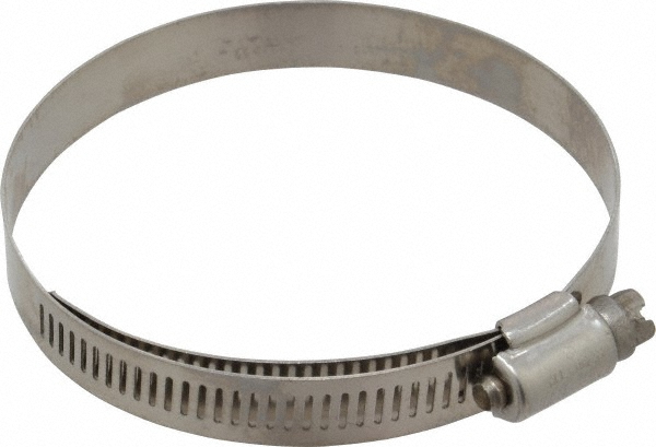 IDEAL TRIDON Worm Gear Clamp: SAE 48, 2-9/16 to 3-1/2" Dia, Stainless Steel Band - M613048706