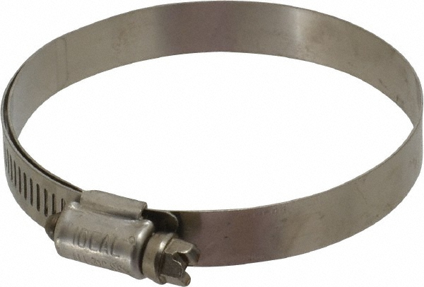 IDEAL TRIDON Worm Gear Clamp: SAE 60, 3-5/16 to 4-1/4" Dia, Stainless Steel Band - 6760M51