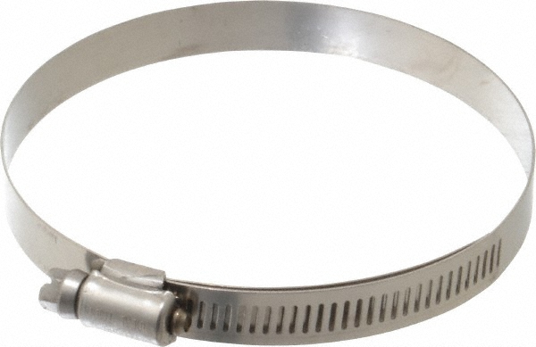 IDEAL TRIDON Worm Gear Clamp: SAE 60, 3-5/16 to 4-1/4" Dia, Stainless Steel Band - 6760M51