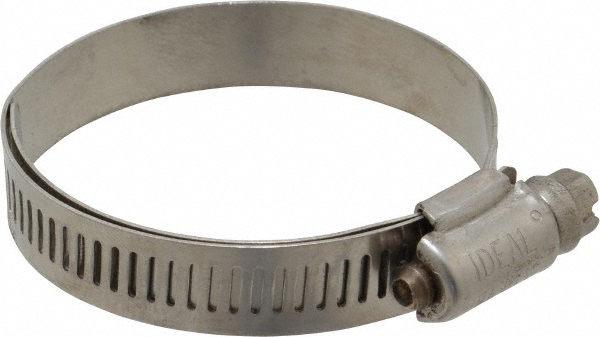 IDEAL TRIDON Worm Gear Clamp: SAE 60, 3-5/16 to 4-1/4" Dia, Stainless Steel Band - 6760M51