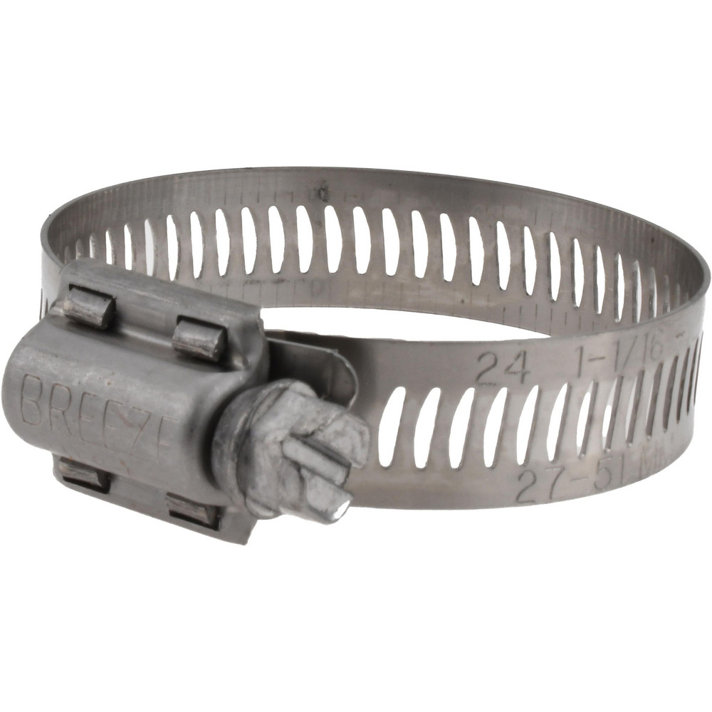 IDEAL TRIDON Worm Gear Clamp: SAE 32, 1-15/16 to 2-5/16" Dia, Stainless Steel Band - 372150032051