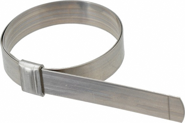 IDEAL TRIDON Band Clamp: Preformed J-Style Clamp, 3/4" Wide, 0.03" Thick, 201  Stainless Steel - HBJS210