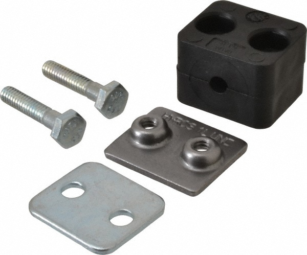 HYDAC Aluminum, Standard Duty Stainless Vibration Control Clamp for 2" Tube - 2209555