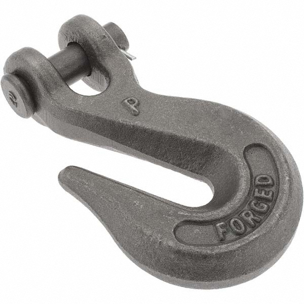 Empire Adjustable Clevis Hanger: 1-1/4" Pipe, 3/8" Rod, Carbon Steel, Plain Finish - 11B0125