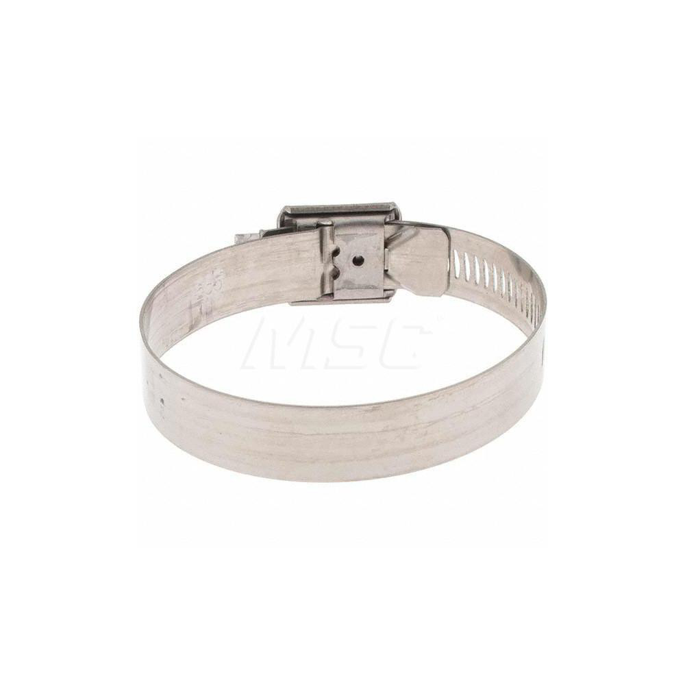 Made in USA Worm Gear Clamp: SAE 312, 2-1/4 to 3-1/8" Dia, Stainless Steel Band - HTM 300 BW