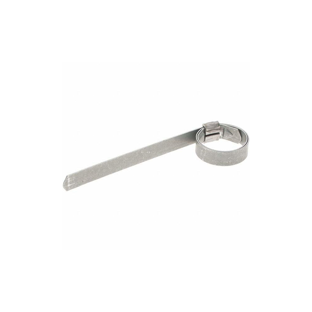 Value Collection Band Clamp: Preformed J-Style Clamp, 3/8" Wide, Galvanized Steel - BD24052