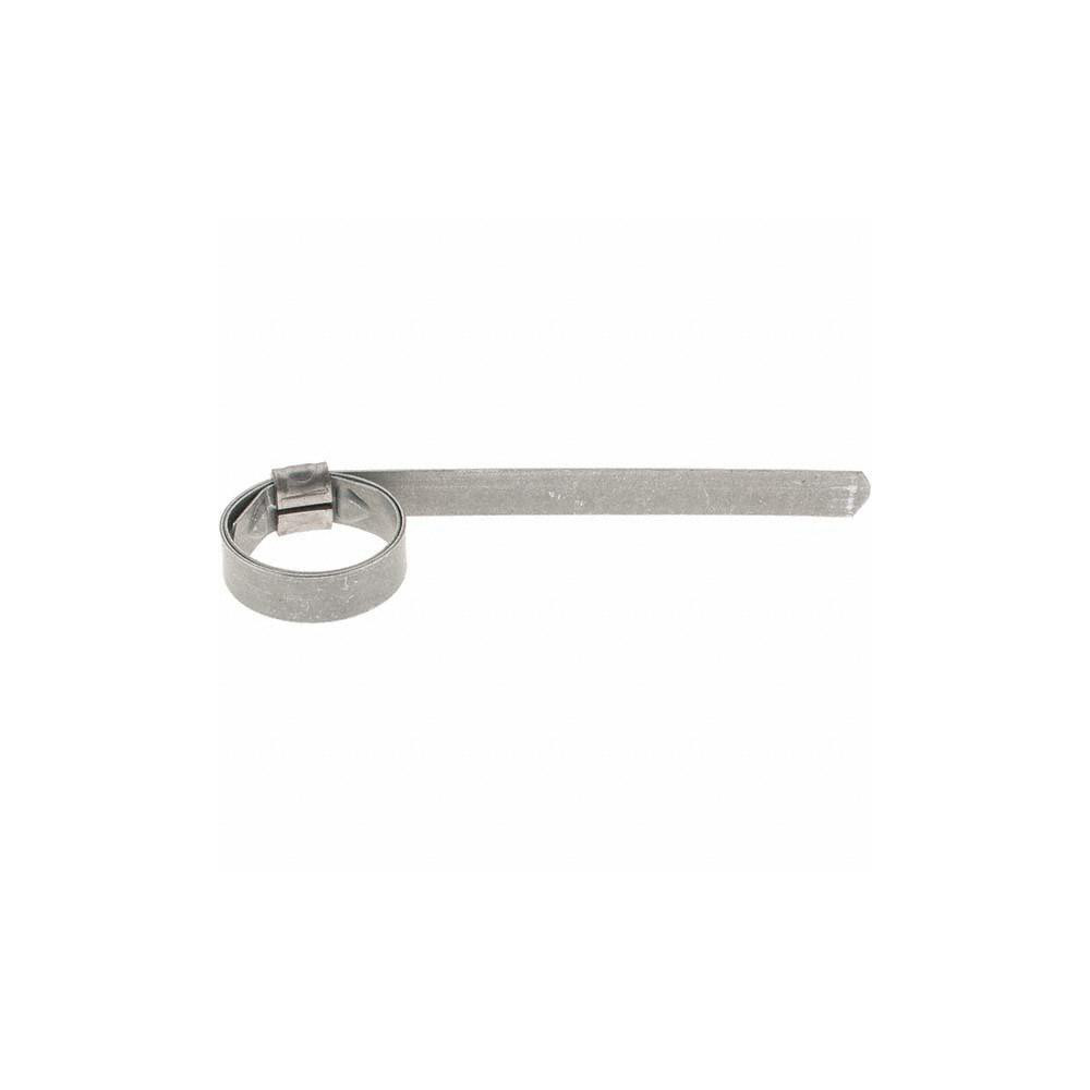 Value Collection Band Clamp: Preformed J-Style Clamp, 3/8" Wide, Galvanized Steel - BD24052