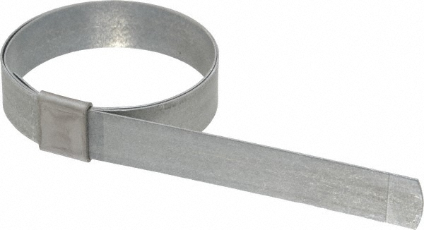 Value Collection Band Clamp: Preformed J-Style Clamp, 3/8" Wide, Galvanized Steel - BD24052