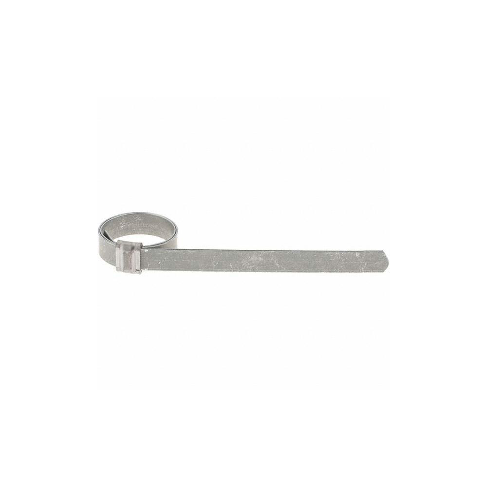 Value Collection Band Clamp: Preformed J-Style Clamp, 3/8" Wide, Galvanized Steel - BD24052