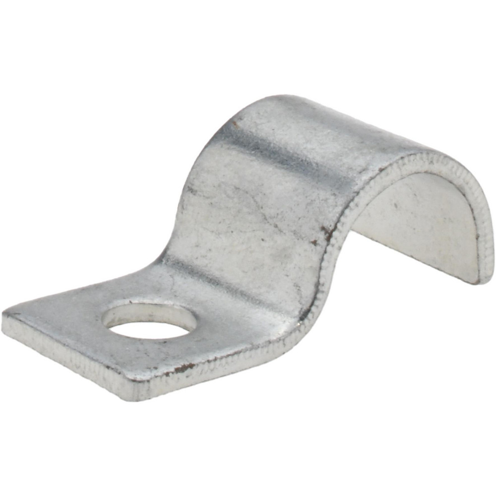 PRO-SOURCE Pipe or Conduit Strap: 1/4" Pipe, Carbon Steel, Electrogalvanized Finish, 1 Mount Hole - EGJD 14