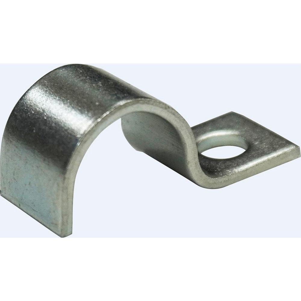 PRO-SOURCE Pipe or Conduit Strap: 1/4" Pipe, Carbon Steel, Electrogalvanized Finish, 1 Mount Hole - EGJD 14