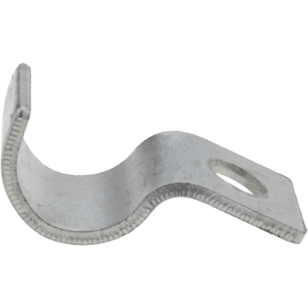 PRO-SOURCE Pipe or Conduit Strap: 1/4" Pipe, Carbon Steel, Electrogalvanized Finish, 1 Mount Hole - EGJD 14