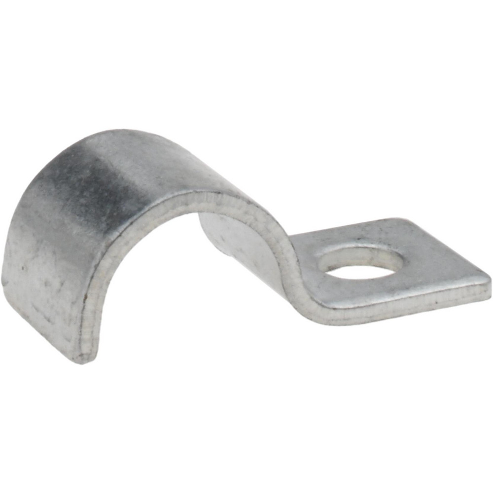 PRO-SOURCE Pipe or Conduit Strap: 1/4" Pipe, Carbon Steel, Electrogalvanized Finish, 1 Mount Hole - EGJD 14
