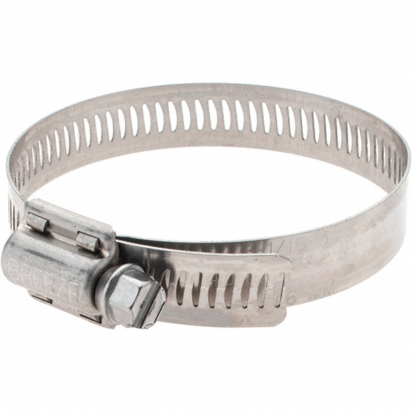 IDEAL TRIDON Worm Gear Clamp: SAE 325, 2-1/2 to 3" Dia, Stainless Steel Band - 382150325051