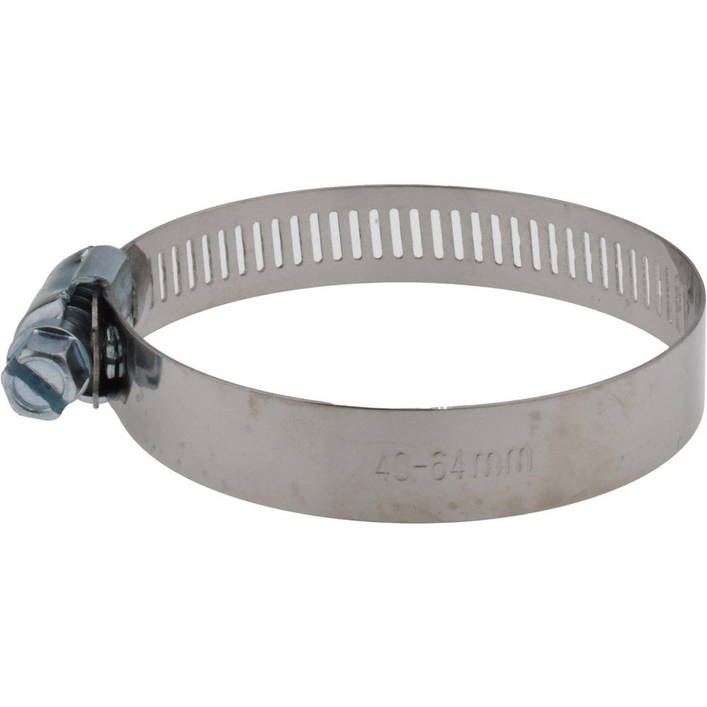 IDEAL TRIDON Worm Gear Clamp: SAE 32, 1-9/16 to 2-1/2" Dia, Stainless Steel Band - M615032706