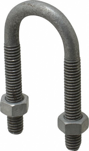 Cooper Crouse-Hinds U-Bolt: 5/16-8, for 1" Pipe, Malleable Iron - UBM100HD
