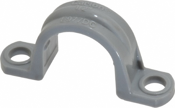 Empire Pipe or Conduit Strap: 3/4" Pipe, 1.05" Tube, Carbon Steel, Electrogalvanized Finish, 1 Mount Hole - 233G0075PK10