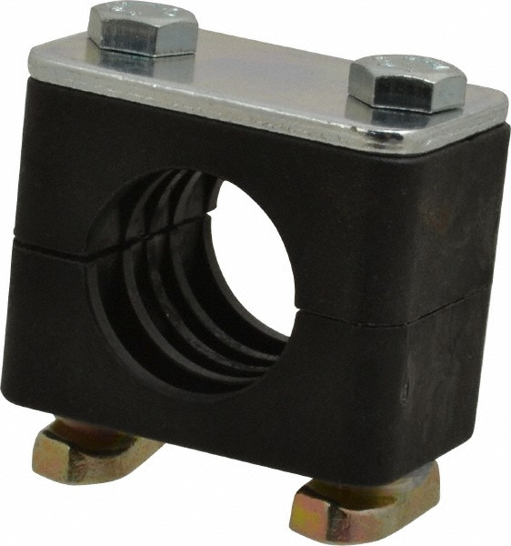 HYDAC 1.97" Wide x 1.69" High x 1.18" Deep, Polypropylene Standard Duty C-Rail Mount Vibration-Control Clamp - 2209434