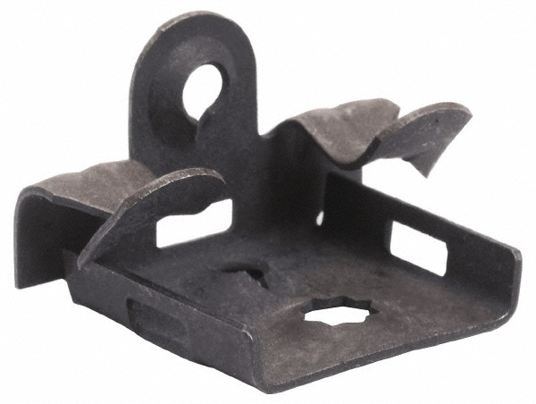Cooper B-Line Flange Clamp: 9/16 to 3/4" Flange Thickness, 1/4" Rod - 78101119610