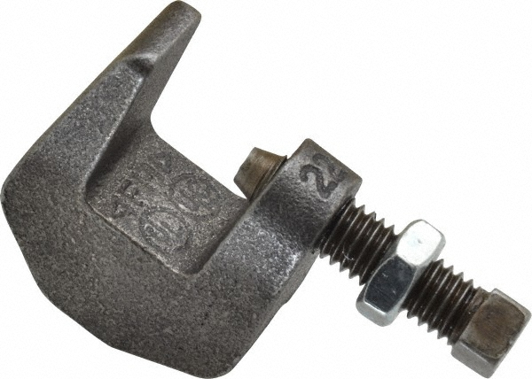 Empire Wide & Top Jaw Clamp: 1-1/4" Flange Thickness, 5/8" Rod - 61G0058