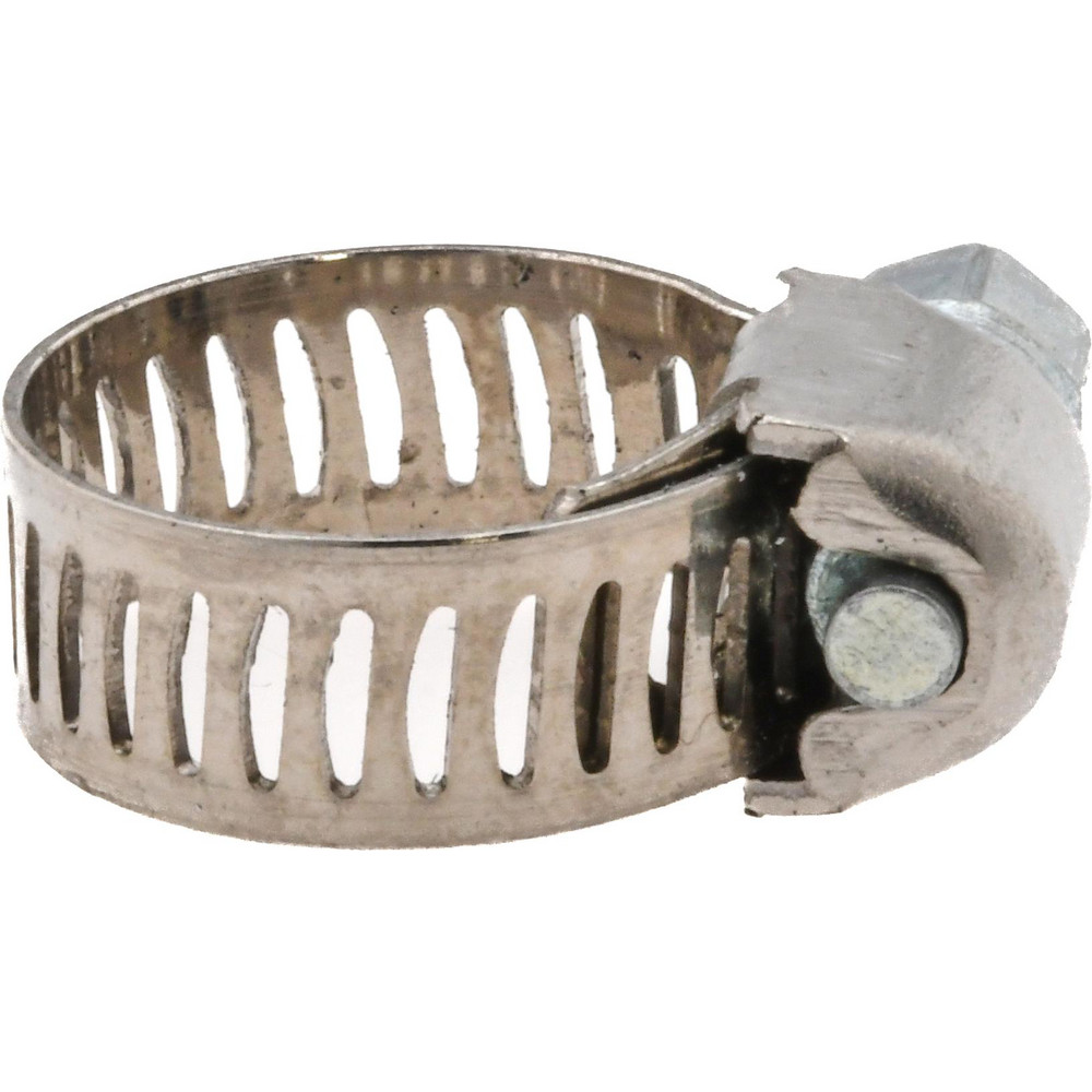 Value Collection Worm Gear Clamp: SAE 4, 1/4 to 5/8" Dia, Stainless Steel Band - BDNA-24108-THA