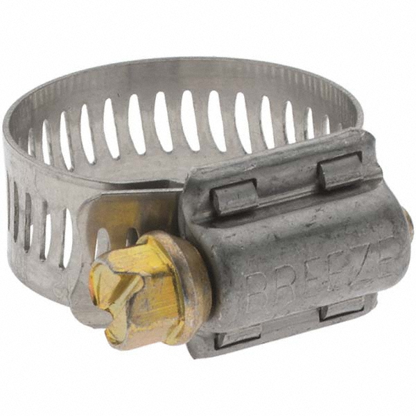 Value Collection Worm Gear Clamp: SAE 12, 11/16 to 1-1/4" Dia, Stainless Steel Band - BDNA-24113-THA