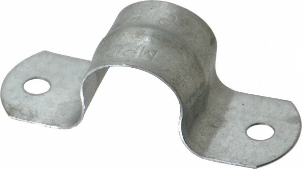 Empire Pipe, Conduit or Tube Strap: 2" Pipe, 2-1/8" Tube, Carbon Steel, Copper Finish, 2 Mount Holes - 231CT0200PK10