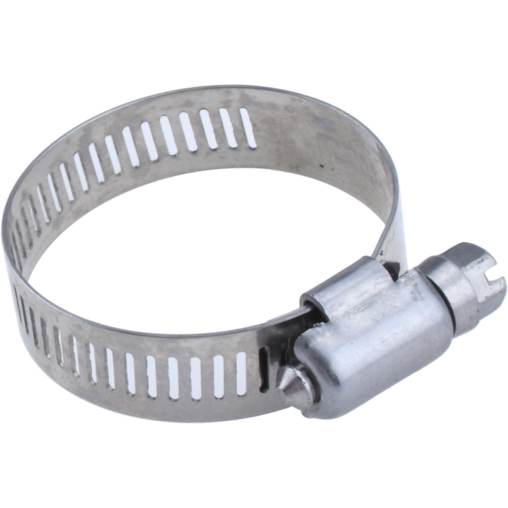 IDEAL TRIDON Worm Gear Clamp: SAE 20, 3/4 to 1-3/4" Dia, Stainless Steel Band - 630040020051