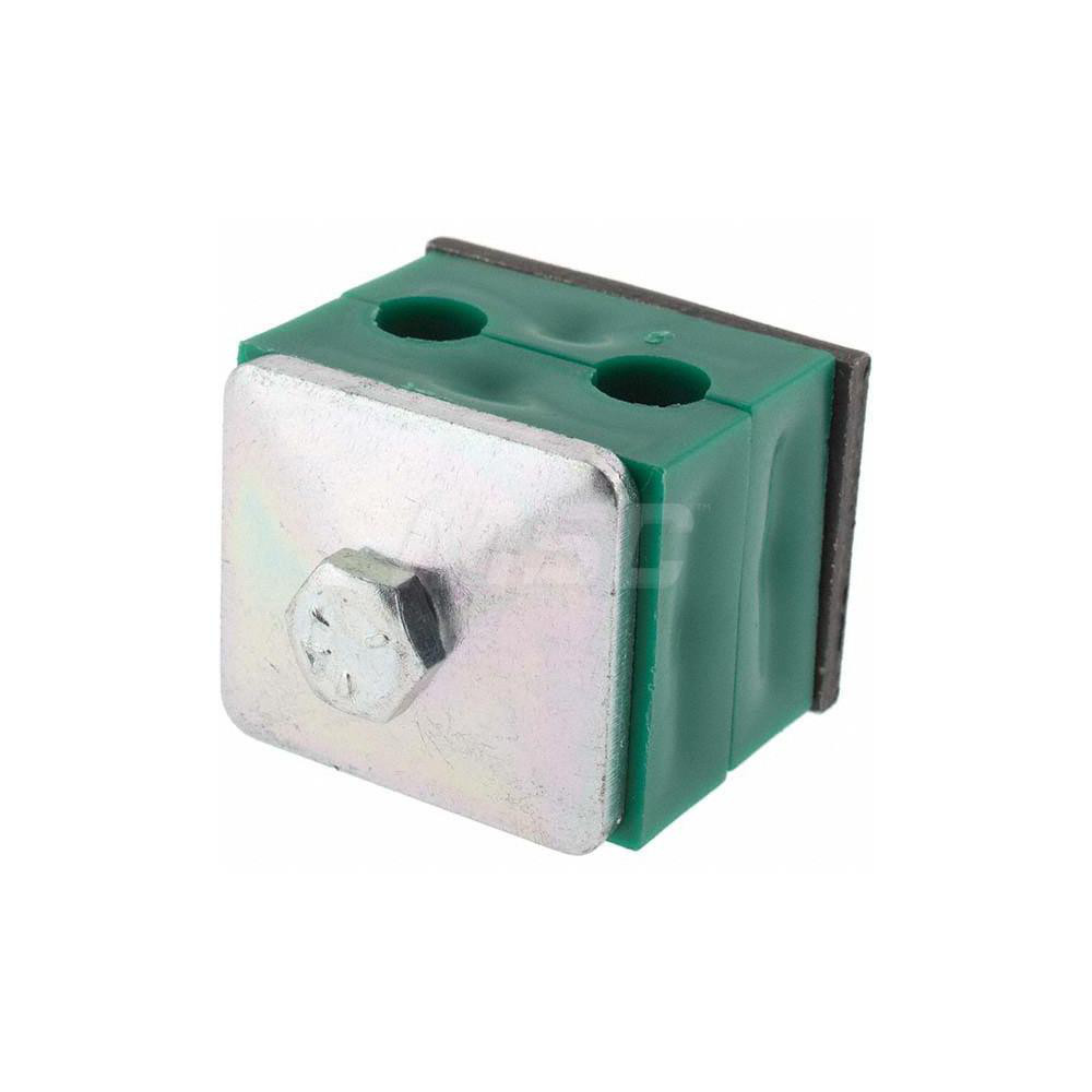Value Collection 1.34" Wide x 1.36" High x 1.18" Deep, Polypropylene Twin Vibration-Control Clamp - AT1-9.5-A