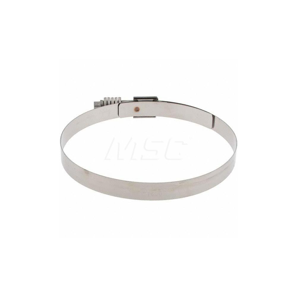 Made in USA Worm Gear Clamp: SAE 612, 5-1/4 to 6-1/8" Dia, Stainless Steel Band - CT 600 L SS BW