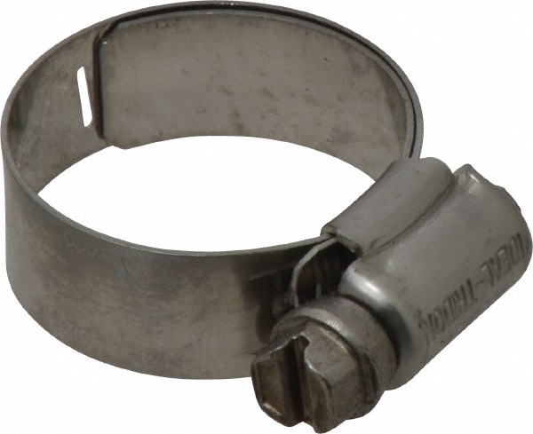 IDEAL TRIDON Worm Gear Clamp: SAE 12, 1/2 to 1-1/4" Dia, Stainless Steel Band - M550012706