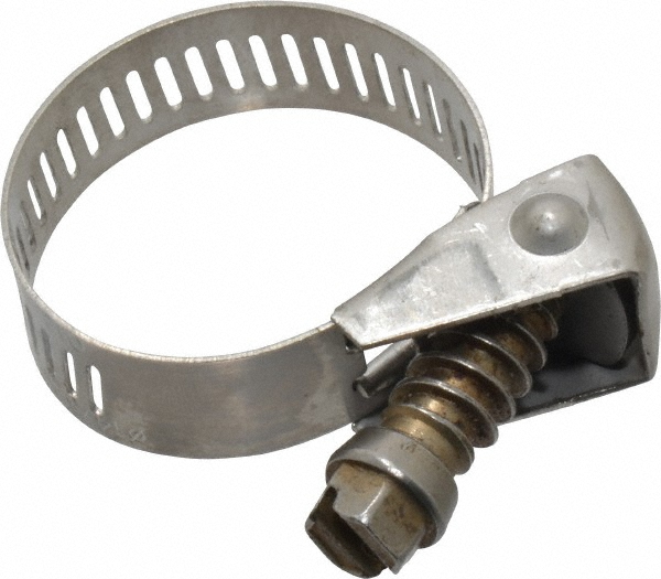 IDEAL TRIDON Worm Gear Clamp: SAE 12, 1/2 to 1-1/4" Dia, Stainless Steel Band - M550012706