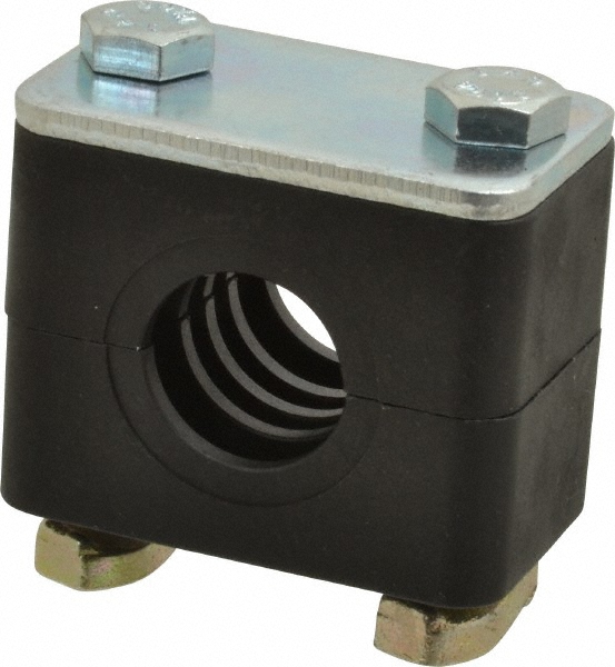 HYDAC 1.97" Wide x 1.69" High x 1.18" Deep, Polypropylene Standard Duty C-Rail Mount Vibration-Control Clamp - 2209527