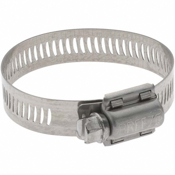 Value Collection Worm Gear Clamp: SAE 28, 1-5/16 to 2-1/4" Dia, Stainless Steel Band - BDNA-24117-THA