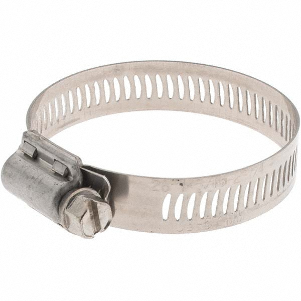 Value Collection Worm Gear Clamp: SAE 28, 1-5/16 to 2-1/4" Dia, Stainless Steel Band - BDNA-24117-THA