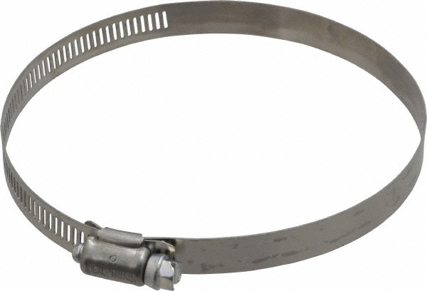 IDEAL TRIDON Worm Gear Clamp: SAE 72, 4-1/16 to 5" Dia, Stainless Steel Band - M615072706