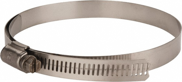 IDEAL TRIDON Worm Gear Clamp: SAE 72, 4-1/16 to 5" Dia, Stainless Steel Band - M615072706