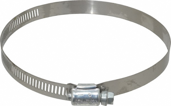 IDEAL TRIDON Worm Gear Clamp: SAE 72, 4-1/16 to 5" Dia, Stainless Steel Band - M615072706